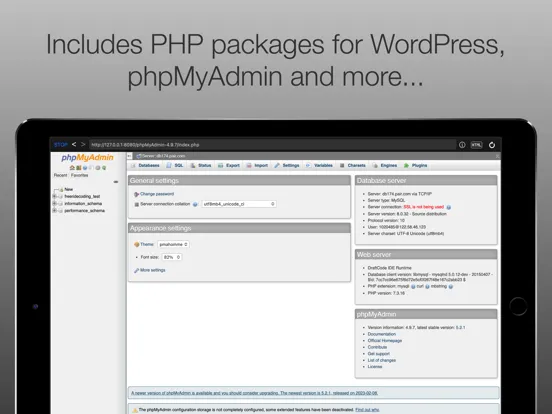 Tangkapan layar DraftCode for PHP IDE iPad 