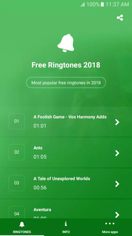 Free Ringtones 2018 Screenshots