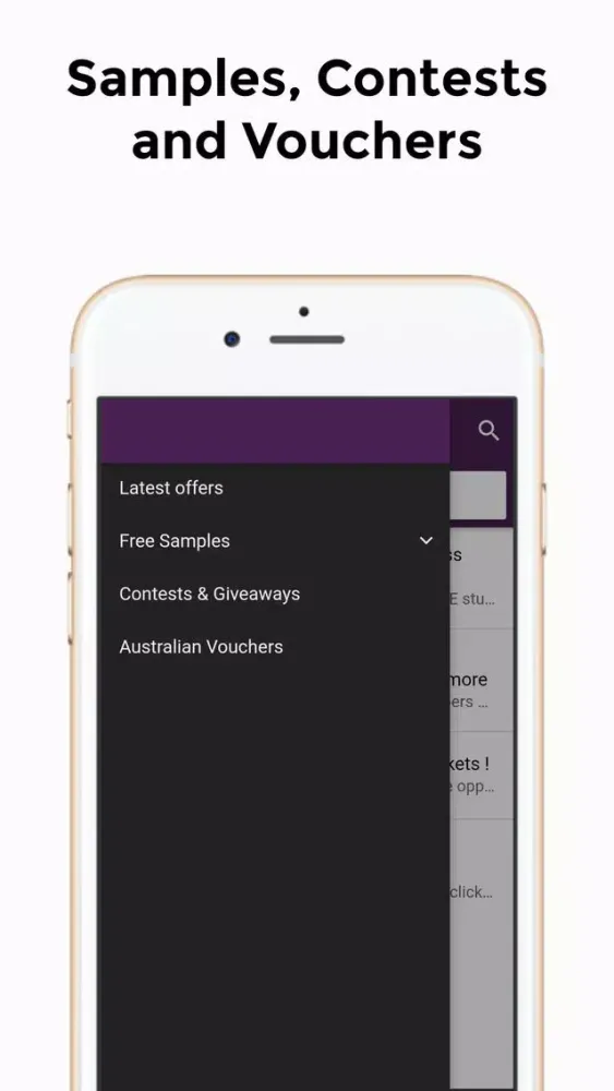 Capturas de tela do Free Samples Australia