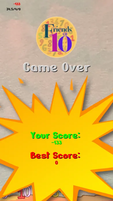 Tangkapan layar Friends Of Ten Math Drill Game