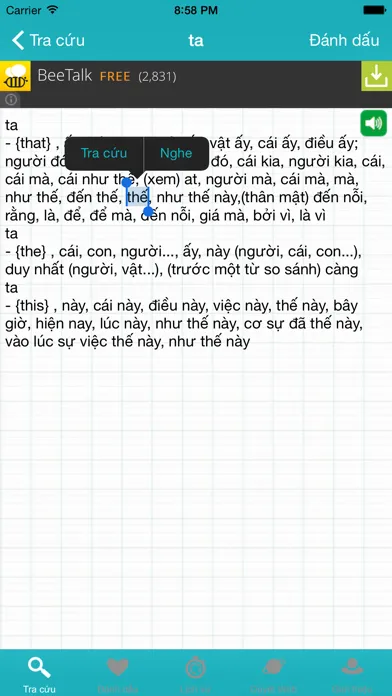 CZEDict - Từ điển Séc - Việt Screenshots