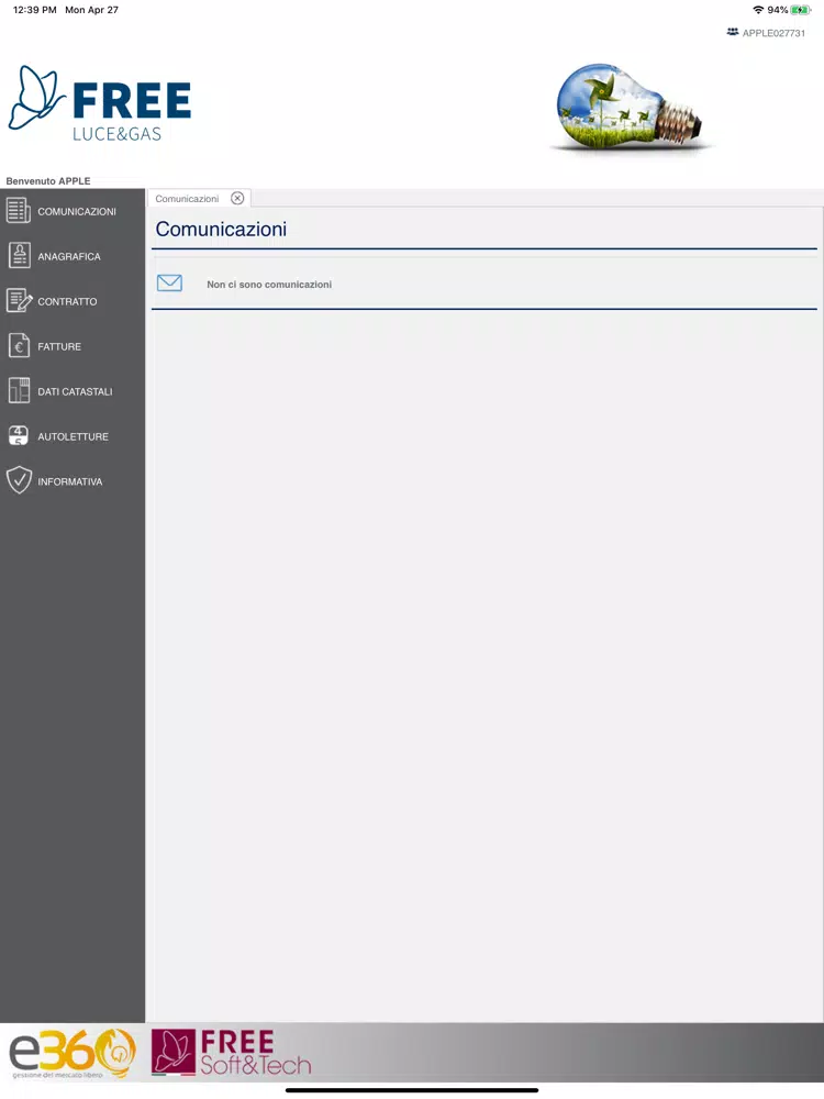 E360 Free Luce & Gas iPad  سکرین شاٹس