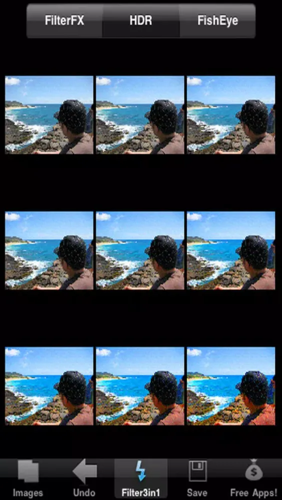 Captures d'écran de FilterFX HDR Fisheye in 1