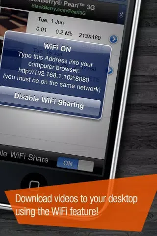 ภาพหน้าจอของ Record Video for Free (iPhone 2G/3G)