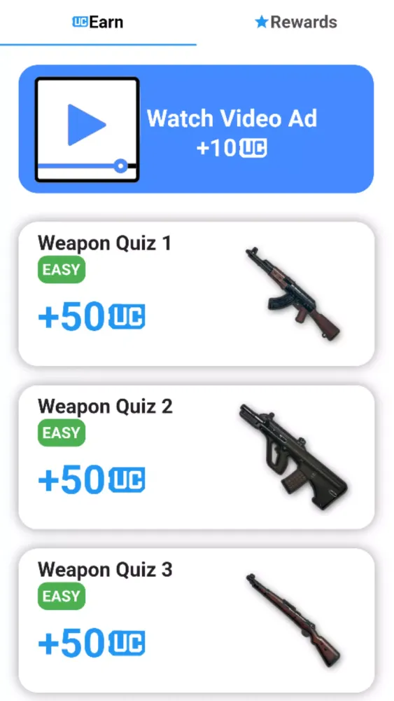 UC Reward Quiz應用截圖
