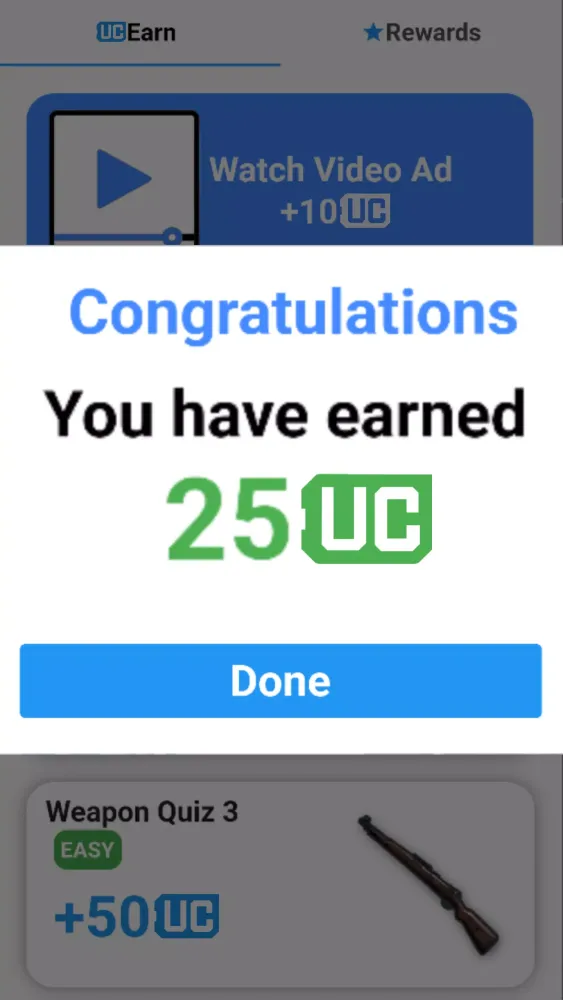 UC Reward Quiz應用截圖