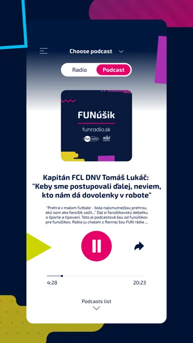Fun rádio Slovensko स्क्रीनशॉट