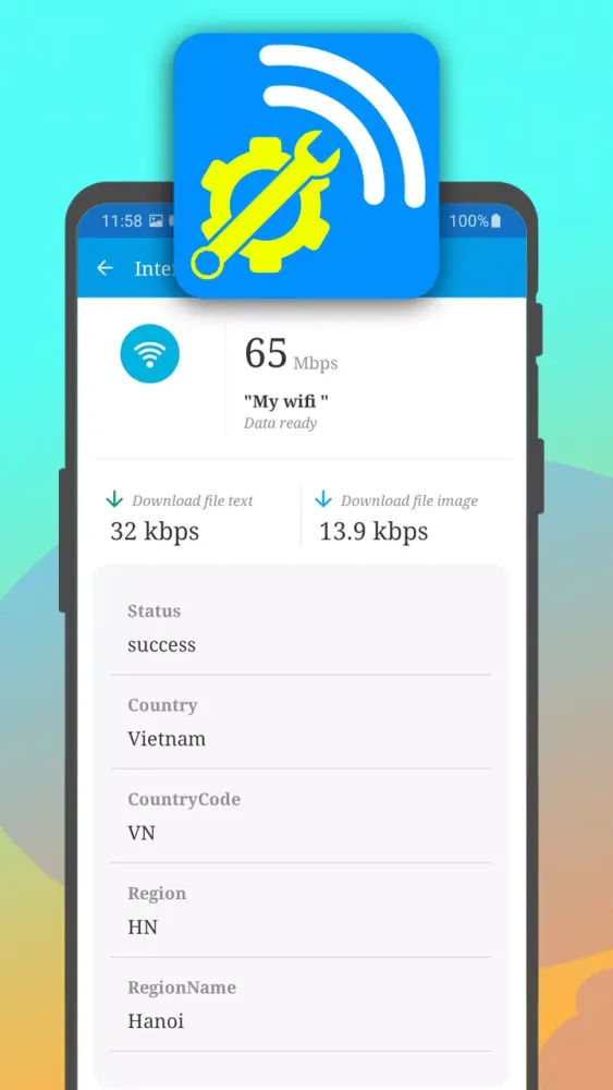 internet speed WiFi analyzer スクリーンショット