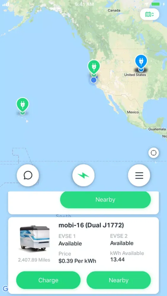 Ảnh chụp màn hình của FreeWire AMP EV Charging