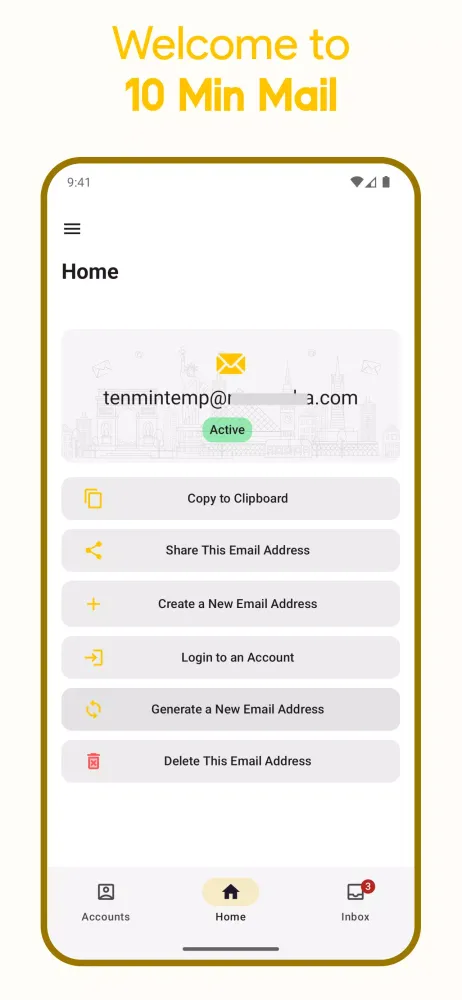 10 Min Mail Screenshots