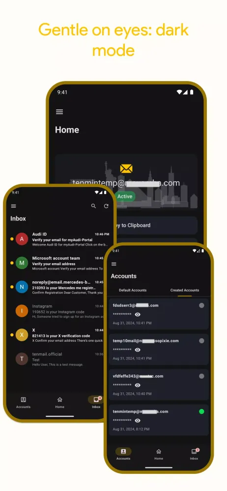 10 Min Mail Screenshots