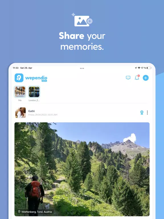 WEPENDIO Social Travel Planner iPad  Screenshots