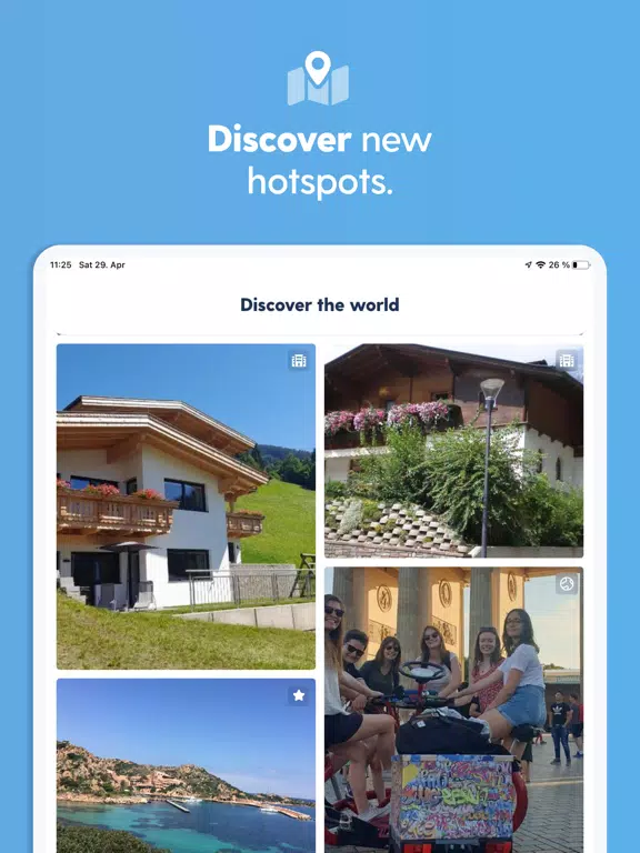 WEPENDIO Social Travel Planner iPad  Screenshots