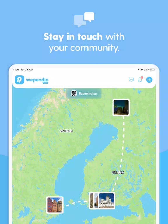 WEPENDIO Social Travel Planner iPad  Screenshots