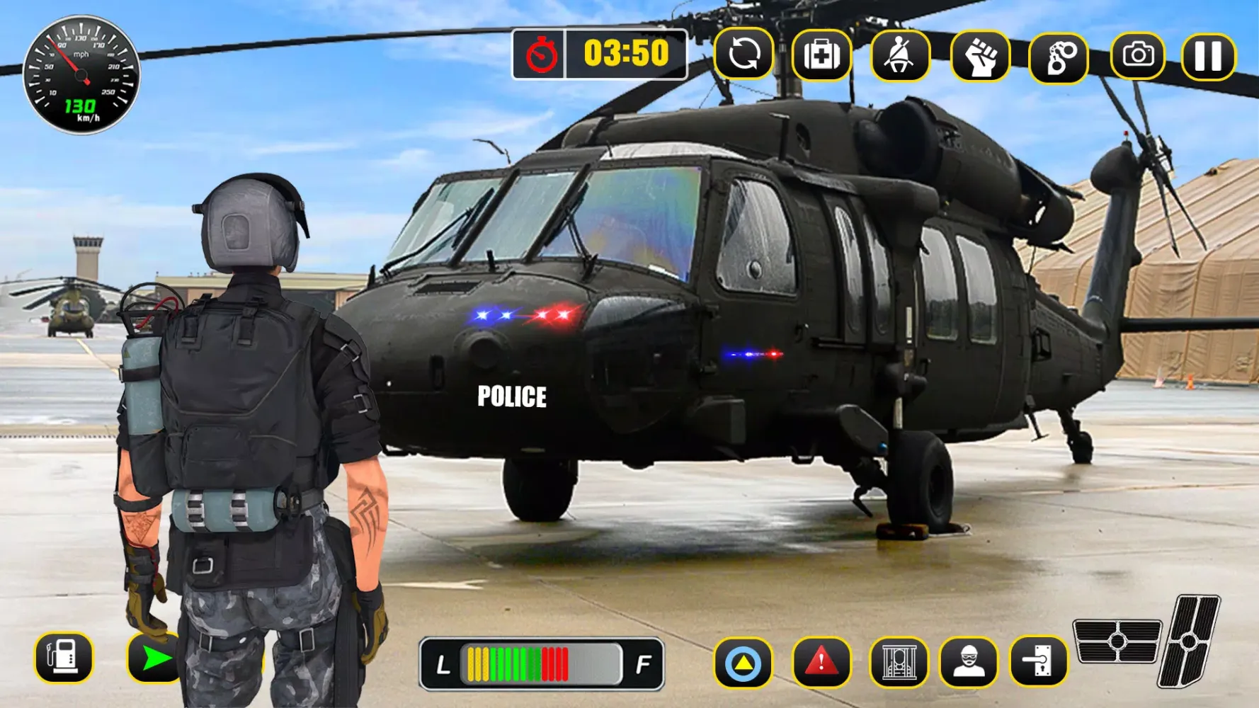 Captures d'écran de Police Helicopter: Thief Chase