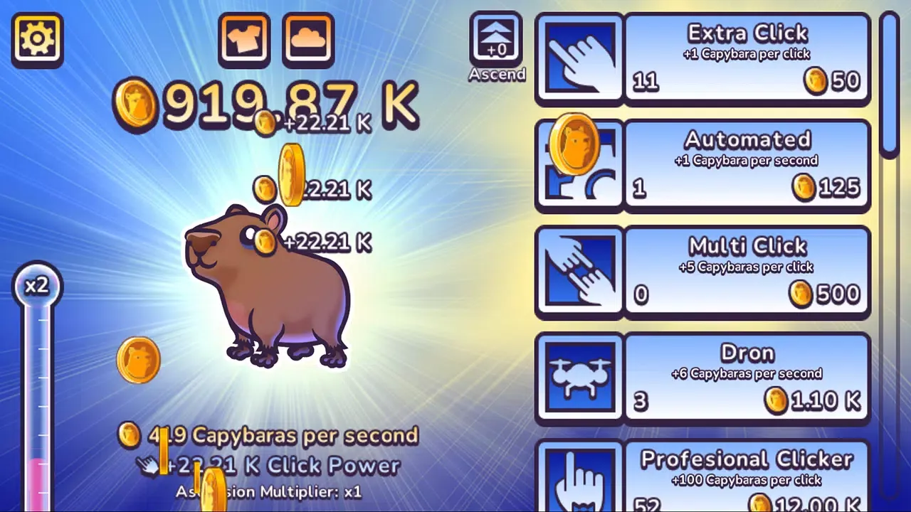 Capybara Clicker Pro Screenshots