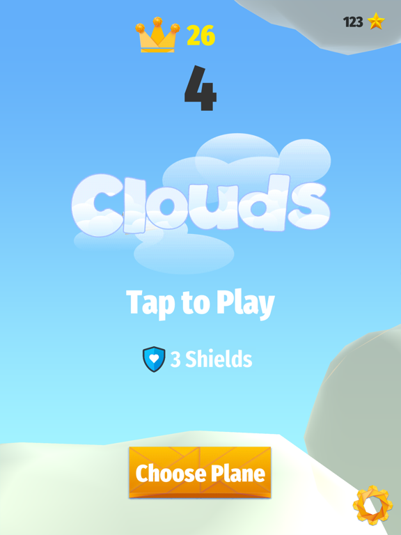 Clouds - Free Flying Paper Airplane Game iPad 应用截图