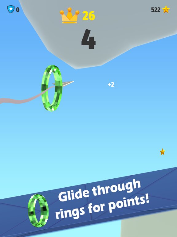Clouds - Free Flying Paper Airplane Game iPad 应用截图