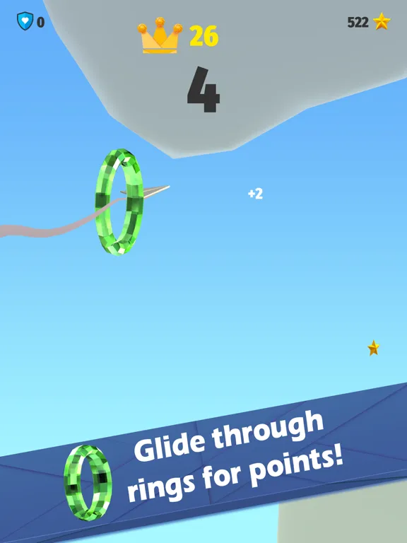 Tangkapan layar Clouds - Free Flying Paper Airplane Game iPad 