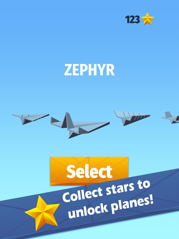 Clouds - Free Flying Paper Airplane Game iPad 应用截图