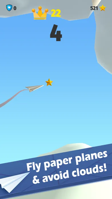 Tangkapan layar Clouds - Free Flying Paper Airplane Game