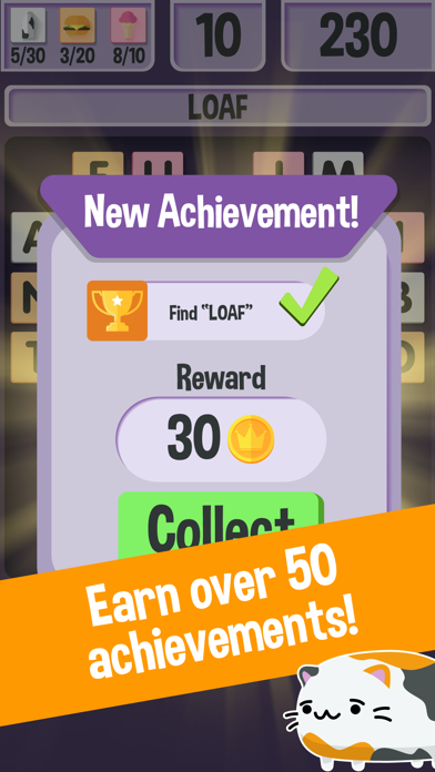 ภาพหน้าจอของ Word Quest: A Free Word Finder Game for Cat Lovers