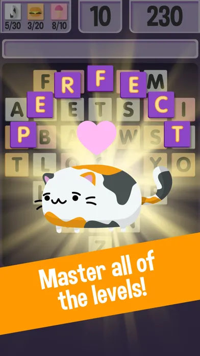 Screenshot di Word Quest: A Free Word Finder Game for Cat Lovers