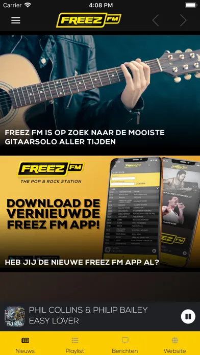 Captures d'écran de Freez FM