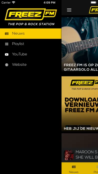 Captures d'écran de Freez FM