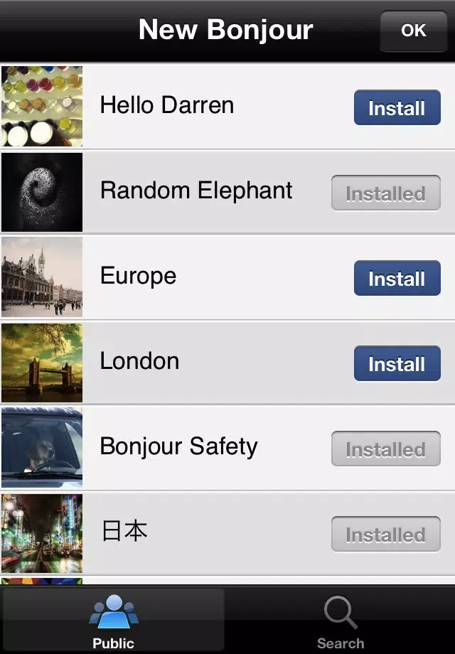 Bonjours - Photoblog reader Screenshots