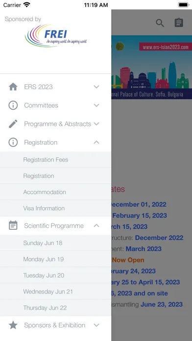 Zrzuty ekranu ERS 2023