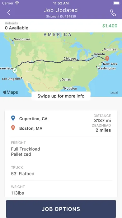 Tangkapan skrin Transport SaaS