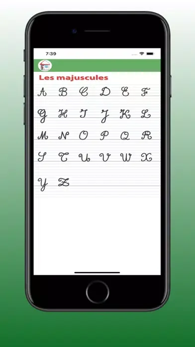ภาพหน้าจอของ Drawing Cursive Letters