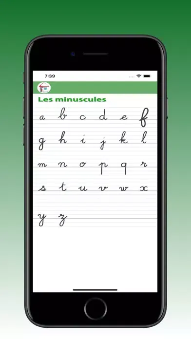 ภาพหน้าจอของ Drawing Cursive Letters