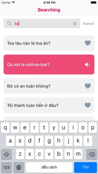 Ảnh chụp màn hình của Tiếng Pháp Giao Tiếp Cho Người Việt