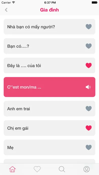 Ảnh chụp màn hình của Tiếng Pháp Giao Tiếp Cho Người Việt