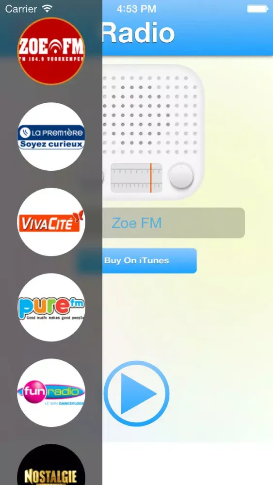 Capturas de pantalla de Belgen Radios, Actualités/Nieuws et/en Musiques/Muziek Belges 24h/24h (Radio Belgium)
