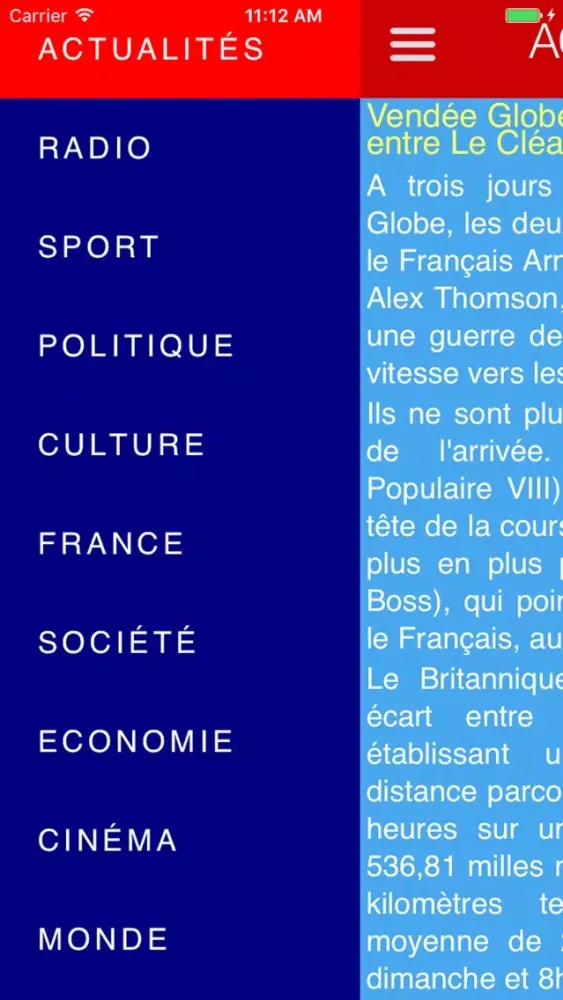 France's news and radio stations. スクリーンショット