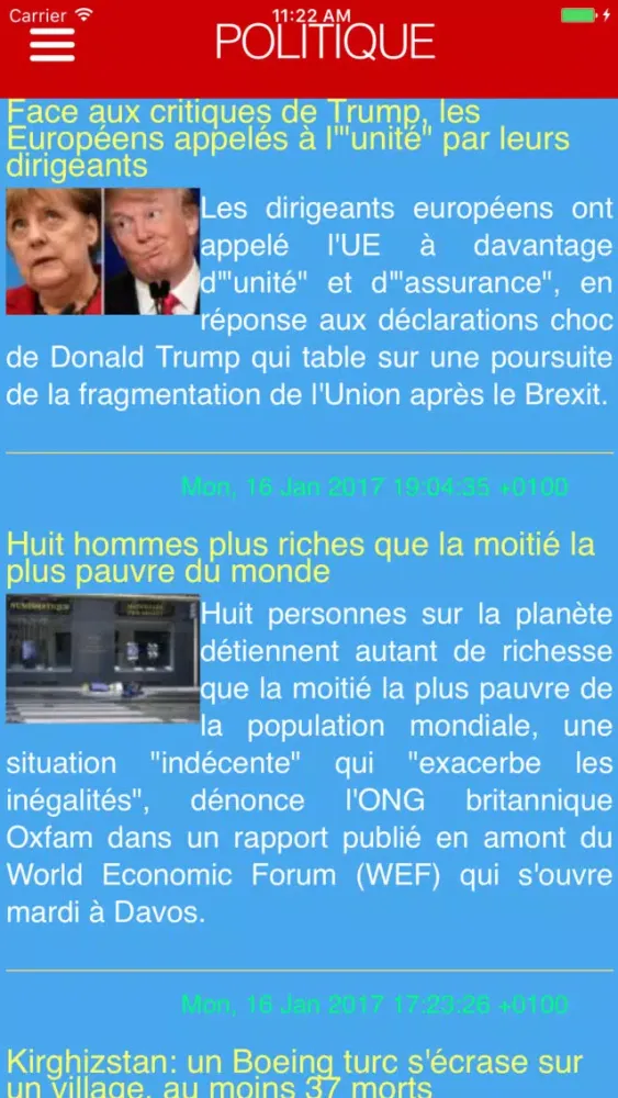 France's news and radio stations. スクリーンショット