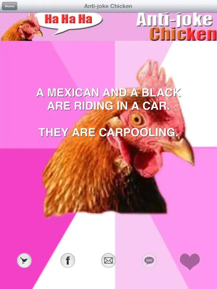Anti-Joke Chicken meme iPad 应用截图