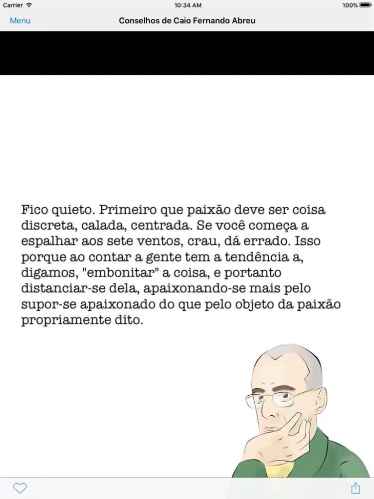 Скриншоты Conselhos de Caio Fernando Abreu iPad 