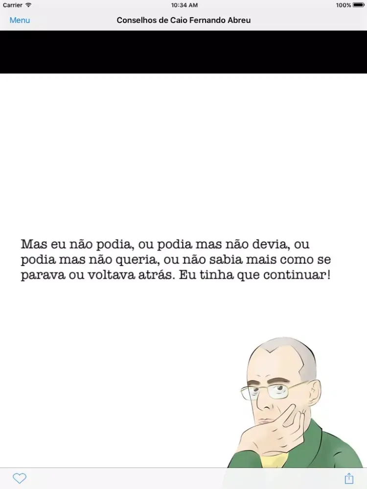 Скриншоты Conselhos de Caio Fernando Abreu iPad 