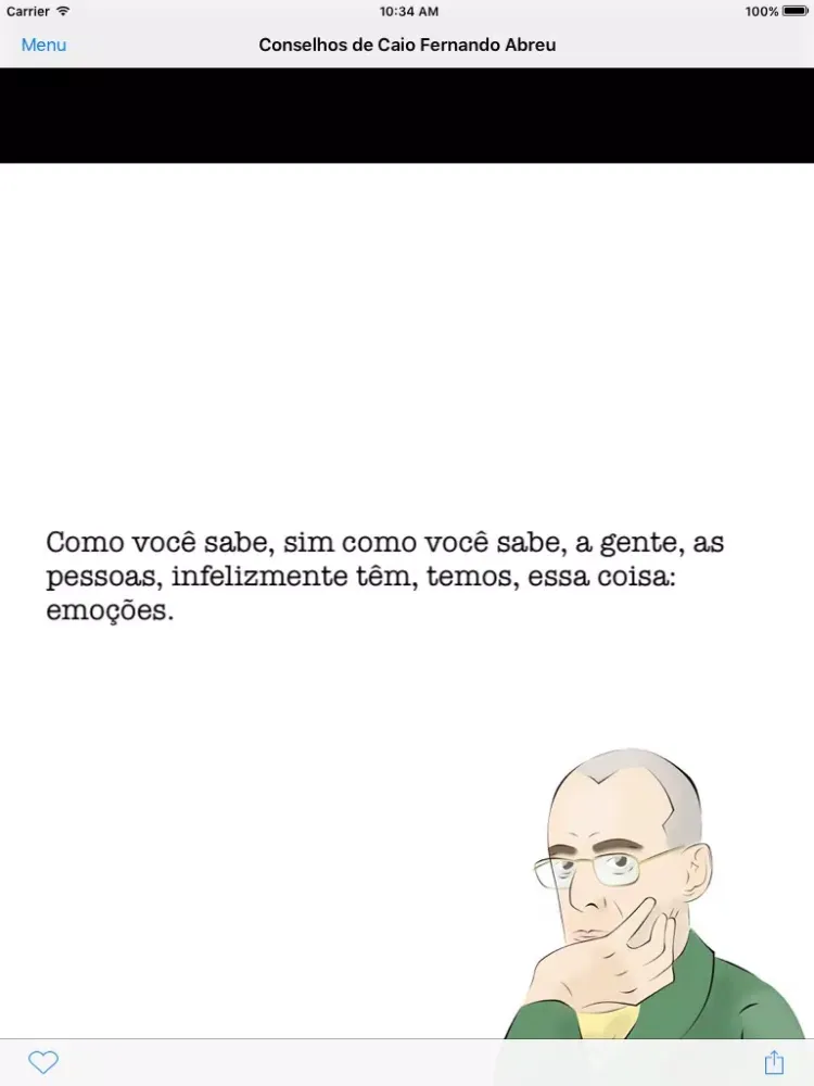 Скриншоты Conselhos de Caio Fernando Abreu iPad 