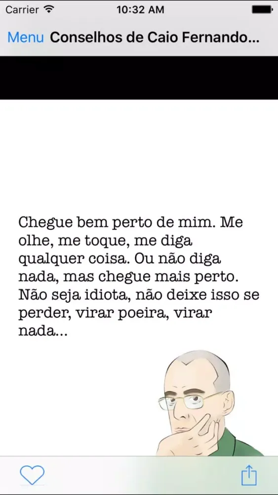 Скриншоты Conselhos de Caio Fernando Abreu
