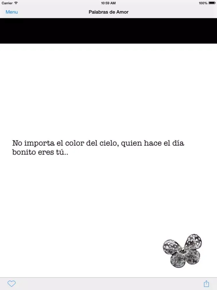 Capturas de tela do Palabras de Amor : Romance en Frases iPad 