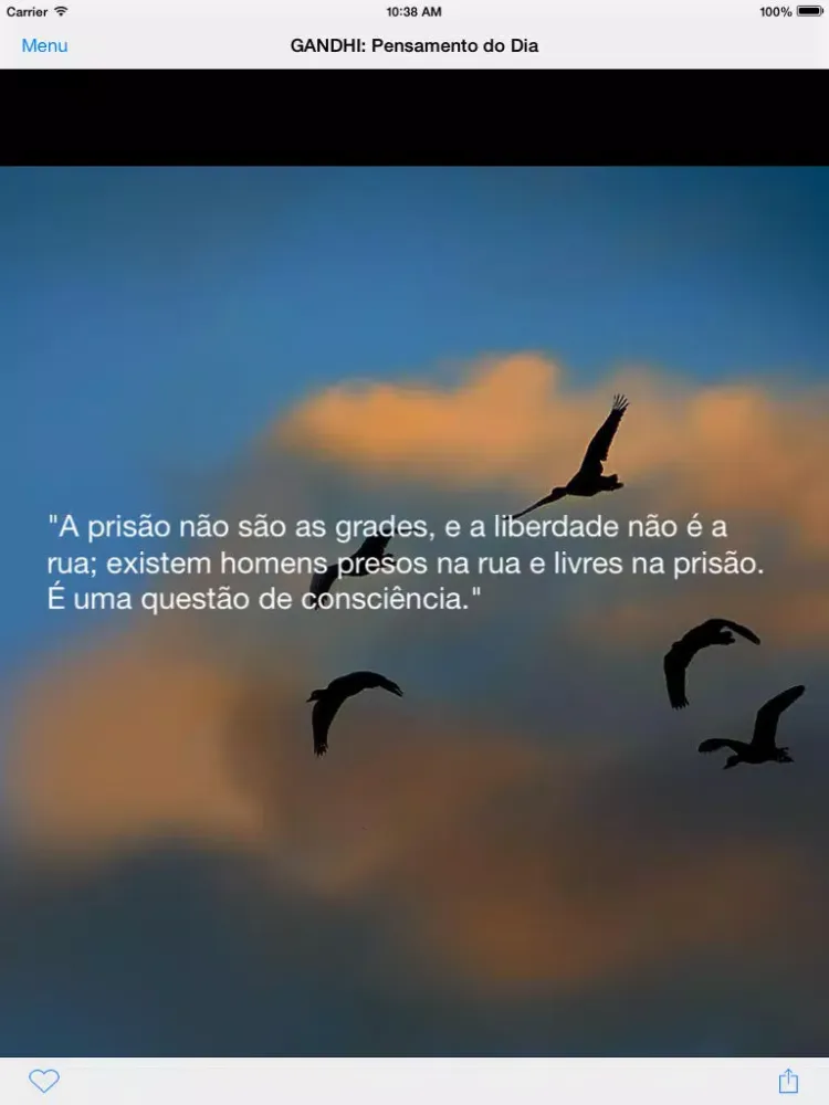 Screenshot di GANDHI: Pensamento do Dia iPad 
