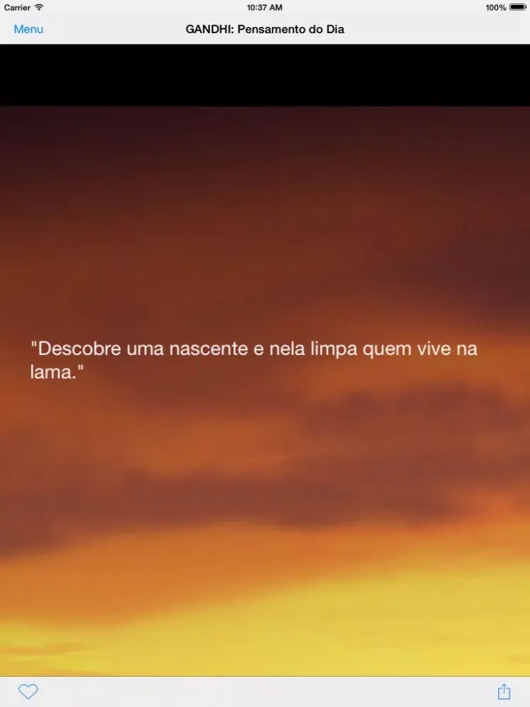 Screenshot di GANDHI: Pensamento do Dia iPad 