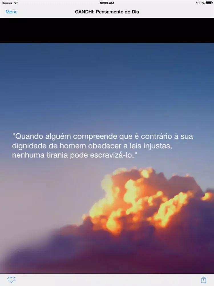 Screenshot di GANDHI: Pensamento do Dia iPad 
