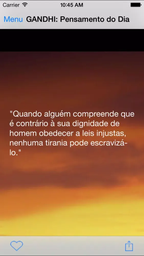 Screenshot di GANDHI: Pensamento do Dia