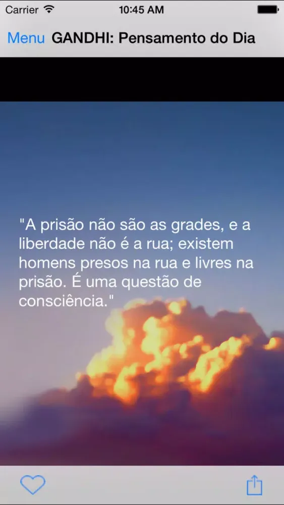 Screenshot di GANDHI: Pensamento do Dia